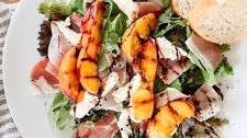 Grilled Peach and Prosciutto Salad