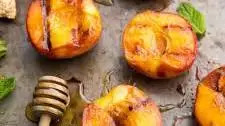 Grilled Peaches with Honey