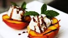 Grilled Peaches with Ricotta Cheese