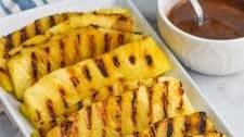 Grilled Pinapple with Cinnamon Honey Drizzle