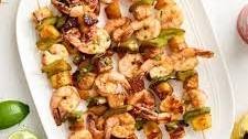Grilled Pineapple Shrimp Skewers