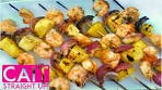 Grilled Shrimp and Pineapple Skewers | Cait Straight Up