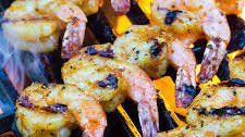 Grilled Shrimp with Honey Garlic Sauce