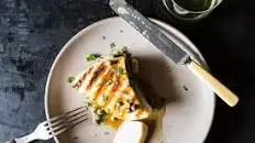 Grilled Swordfish with Lemon and Caper Sauce