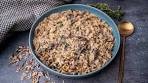 Healthy and Creamy! Mushroom Wild Rice Pilaf.