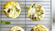 Healthy Breakfast Egg Muffins with Mushrooms and Scallions