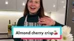 Healthy Cherry Almond Crisp Recipe