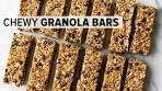 HEALTHY GRANOLA BARS | chewy chocolate chip granola ...