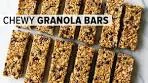 HEALTHY GRANOLA BARS | chewy chocolate chip granola ...