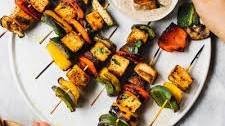 Healthy Grilled Vegetarian Kabobs with Tofu