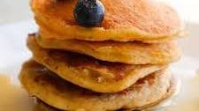 Healthy Oatmeal Blueberry Pancakes