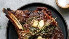 Herb Butter Basted Cast Iron Steak