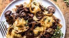 Herby Buttered Balsamic Mushroom Ravioli