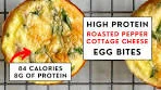 High-Protein Roasted Pepper & Goat Cheese Egg Bites ...