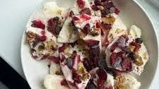High-Protein Snack: Cherry Garcia Greek Yogurt Bark