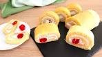 Homemade Cream Roll / Cherry Sponge Roll Recipe / Cook ...