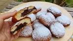 Homemade Donuts with Chocolate Filling