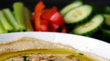 Homemade Hummus with Veggies