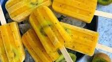 Homemade Mango-Kiwi Popsicles