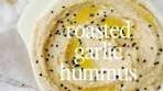 Homemade roasted garlicky hummus This recipe is a very ...