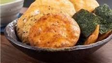 Homemade senbei rice crackers