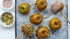 Homemade toffee apples