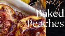 Honey Baked Peaches