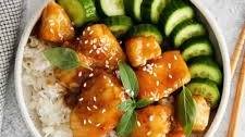 Honey Garlic Chicken Bowls