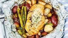 Honey Garlic Chicken Potato Foil Packets