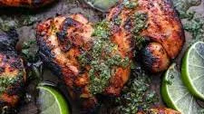 Honey Lime Grilled Chicken Thighs