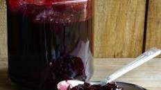 Honey sweetened cherry jam