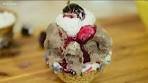 How to make a chocolate cherry meringue ice cream sundae