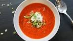 How to Make an Easy Roasted Red Pepper Soup | SAM THE ...