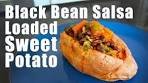 How to Make: Black Bean Salsa Loaded Sweet Potato Recipe