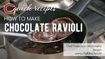 How to make Chocolate Ravioli | Chef Francesco Martorella