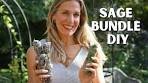 How to Make DIY Sage Bundles from the Garden