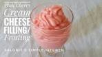 How To Make Pink Cherry Cream Cheese Filling | Cream ...