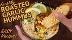 How to make ROASTED GARLIC HUMMUS - The Easy Way ...