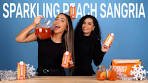 How to Make Sparkling Peach Sangria! Holiday Punch!