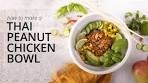 How To Make Spicy Thai Peanut Chicken Rice Bowl ...