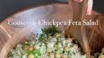 Im@obsessed with this Couscous Chickpea Feta Salad 😍 It’s ...