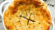 Individual Chicken Pot Pie with Flaky Herbed Crust