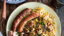 Irish Bangers and Colcannon Mash