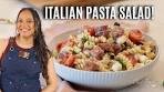 Italian Pasta Salad Recipe with Homemade Italian Dressing!