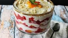 Italian Peach Melba Trifle