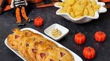 Jack O’Lantern Ham and Swiss Hand Pies