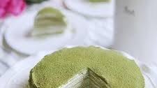 Japanese Matcha Green Tea Mille Crepe Cake