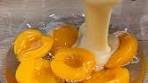 Just mix peaches in syrup with condensed milk! | Recipes Learn