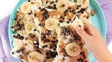 Kid-Requested Frozen Yogurt Bark with Peanut Butter & Bananas