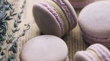 Lavender Macarons with Lavender White Chocolate Ganache